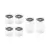 Conjunto 6 Organizadores Herméticos Block Mini 4 potes150ml, 2 potes 340ml