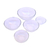 kIT Potes de Vidro Redondos com Tampa Plástica, Azul, 5 Peças - comprar online
