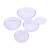 kIT Potes de Vidro Redondos com Tampa Plástica, Azul, 5 Peças - comprar online