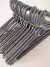 Kit 15 Cabides Reforçado adulto preto cabide de organizar roupas Ref - 57509 - loja online