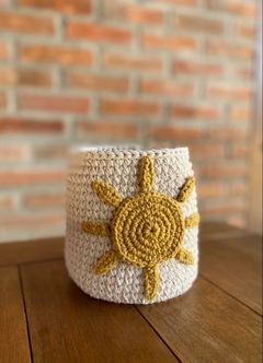 CACHEPO DE CROCHÊ SOL
