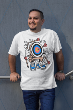 Camiseta tira ao alvo Cartoon na internet