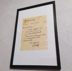 Cuadro Carta Marty Mcfly - Back to the future