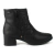 Bota Feminina Dakota Preta Salto Baixo Fecho Ziper G9101