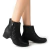 Bota Feminina Dakota Preta Salto Baixo Fecho Ziper G9101 - comprar online