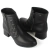 Bota Feminina Dakota Preta Salto Baixo Fecho Ziper G9101 - Universo Calçados