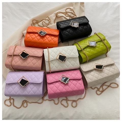 Bolsa Feminina Transversal Alça Corrente [8020]