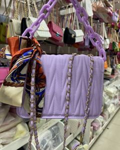 Bolsa Feminina Transversal Alça Corrente Com lençol [6016] - comprar online