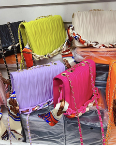 Bolsa Feminina Transversal Alça Corrente Com lençol [6016]