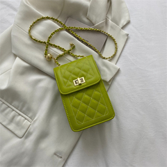 bolsa feminina celular transversal alça corrente [6001]