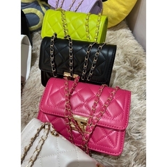 Bolsa Feminina Transversal Alça Corrente[8033] - Pinkroxo