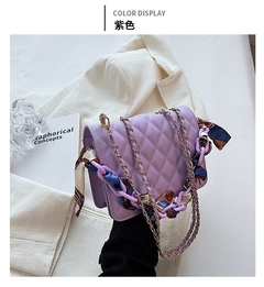 Bolsa Feminina Transversal Alça Corrente Com lençol [6004] - comprar online