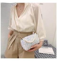 Bolsa feminina Sequins Pérola [6023] - Pinkroxo