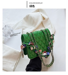 Bolsa Feminina Transversal Alça Corrente Com lençol [6004] - comprar online