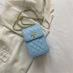 bolsa feminina celular transversal alça corrente [6001] - comprar online