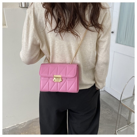 Bolsa Feminina Transversal Alça Corrente[6042]