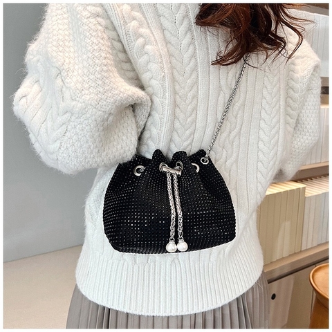 Bolsa brilho tipo saco [6044]