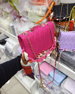 Bolsa Feminina Transversal Alça Corrente Com lençol [6016] na internet