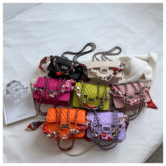 Bolsa Feminina Transversal Alça Corrente