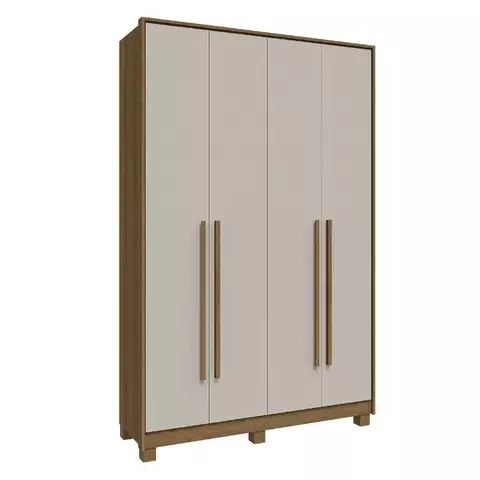 Guarda Roupa MDF Solteiro 4 Portas New Paranoá - 1,44m - RIMO - comprar online