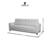 Conjunto Sofá 3 e 2 Lugares Mod. 810 com Espuma D33 - comprar online