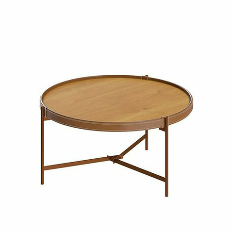 Mesa de Centro Pequena Acqua C/ Tampo Nature - Cobre