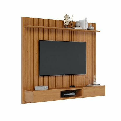 Home 180cm Para TV Até 50 Polegadas Loft Ripado - Nature