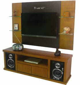 Rack e Painel Itália 1.70m - Madeira