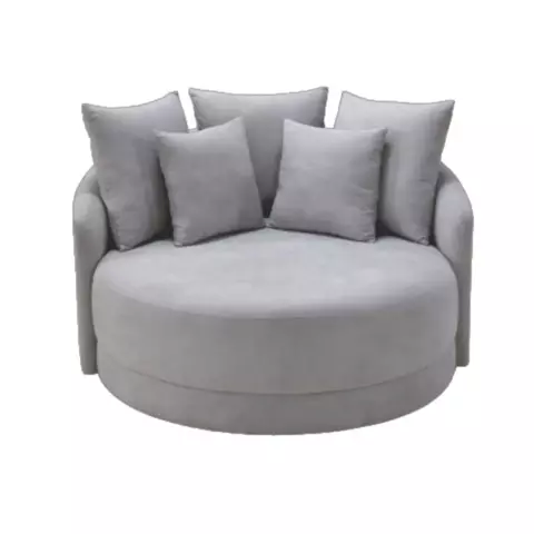 Chaise Stark Redonda Almofadas Soltas e Assento Fixo Espuma Hr-33 - Bianchi - comprar online