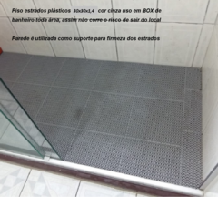 Estrados Piso Plástico 30x30 Kit c/ 12 Pç Preto