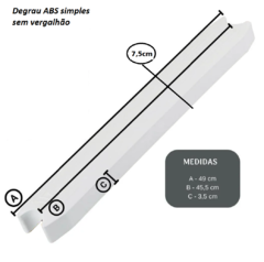 DEGRAU SIMPLES SEM VERGALHÃO - comprar online