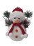 Boneco de Neve com Pinheirinho para Decoração 22x14x22cm