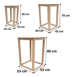 Painel 3 Mesa Mesanino Encaixe Provençal Mdf Festas