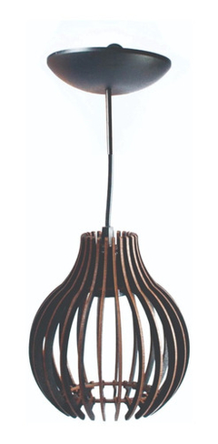 Kit 5 Pendentes Luminária De Teto De Madeira Moderno Sala - Bela Art Mdf