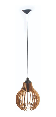 Luminária Pendente De Teto Madeira - comprar online