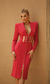 Vestido Midi Fivela - Elliot Vermelho - comprar online