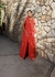 Vestido Longo vermelho multi formas na internet