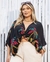 Cropped plus size estampa jungle chic escura