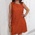 Vestido plus size laranja queimado jacquard