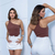 Blusa feminina alça única nula manga canelada - loja online