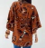 Kimono estampado viscose étnico marrom na internet