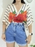 Cropped multiformas manga morcego estampa seja flor - loja online