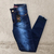 Calça jeans desfiada