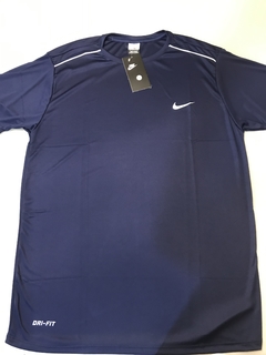 Camiseta dri-fit Nike azul escuro - comprar online