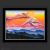 Pintura óleo del volcán Popocatepetl titulada “Mágico Amanecer” por la artista mexicana Marisa Picazo en WALLPIX - Arte y Diseño
