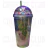 VASO BURBUJA ACRILICO CON FIGURIN con Glitter verde