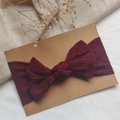 Turbante baby vinho