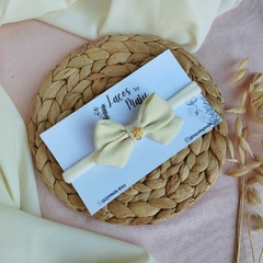 Laço Aurora | Amarelo bebê - comprar online