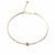Choker Arco Coração Cravejada com Banho de Ouro 18k - comprar online