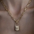 Colar Pingente Cadeado Elos com Banho de Ouro 18k - comprar online